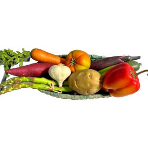 Artificial Fruit & Vegetables Decorative Faux Produce Kitchen Decor Food Props